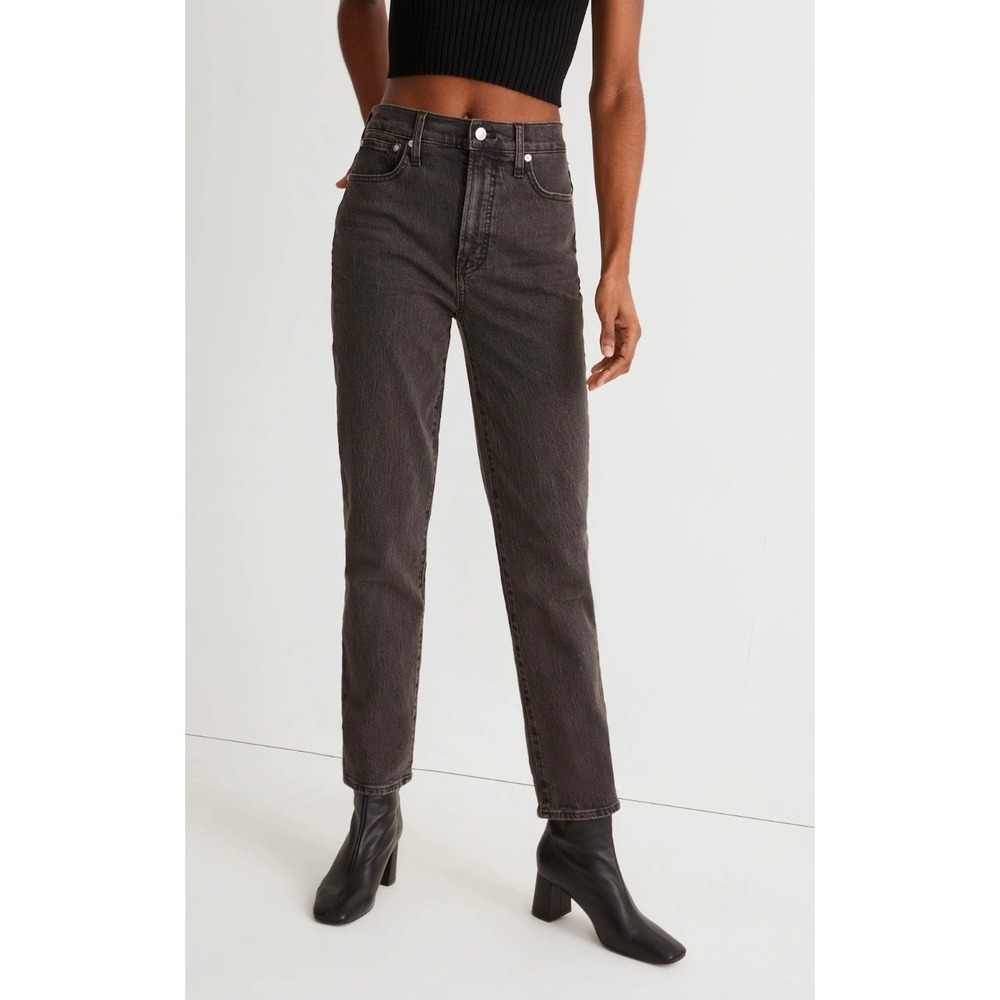 Madewell Women Perfect Vintage Jean 24 Lunar Wash Jeans High Rise Tapered Leg